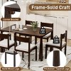 7-Piece Retro Dining Set for 6,Vintage 59.8'' Rectangular Table with Upholstered Chairs for Dining Room-Baofuwish - 3 of 4