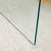 GlasFlength Rectangle Modern Coffee Tables, Center Table with Sleek Minimalist Design for Living Room Decor, Brown,43.3”*23.6”*14.4" - 4 of 4