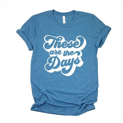 Simply Sage Market Women's These Are The Days Retro Short Sleeve Graphic Tee