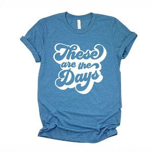 Simply Sage Market Women's These Are The Days Retro Short Sleeve Graphic Tee - 1 of 4