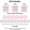 Big Dot of Happiness Pink Winter Wonderland - Holiday Snowflake Birthday Party and Baby Shower Decor and Confetti Terrific Table Centerpiece Kit 30 Ct - 3 of 4