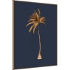 32"x42" Golden Palm IIII by Urban Road Framed Canvas Wall Art Print Bronze - Amanti Art: Coastal Decor, Tropical Ambiance - 2 of 4