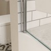 NicBex Shower Door 58" H Frameless Pivoting Tub Shower Doors with 1/4" (6mm) Tempered Glass Door Panel and Towel Bar, Chromek - 3 of 4