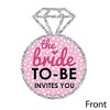 Big Dot of Happiness Bride-To-Be - Shaped Fill-In Invitations - Bridal Shower or Classy Bachelorette Party Invitation Cards with Envelopes - Set of 12 - 3 of 4