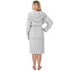 PAVILIA Women Robe with Hood, Fleece Plush Soft Long Hooded Robe, Fluffy Fuzzy Cozy Warm Bathrobe Shower Spa House - 2 of 4