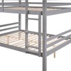 Dsvimoy Bed Bunk Bed with Strong Support and Safe Guardrails for Kids Room, Gray, 79.13"*59.06"*61.81" - 4 of 4