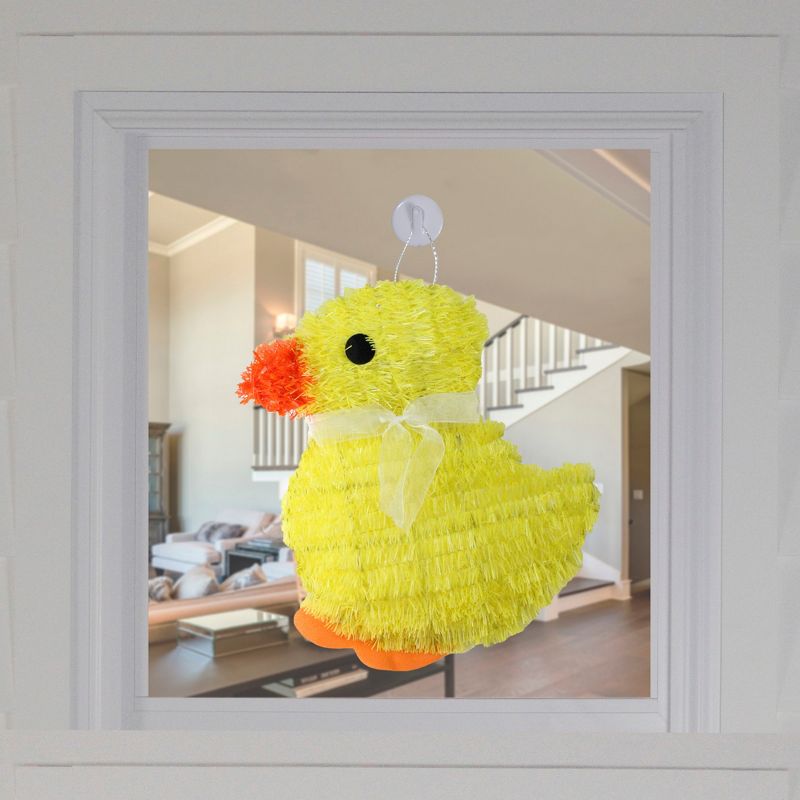 Northlight 11.5" Tinsel Easter Chick Spring Window Decoration - Yellow, 2 of 4