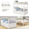 Whisen Twin Bunk Bed with Trundle Bed, 3 Drawers, Ladder, Safety Rail, Convenient Use - 4 of 4