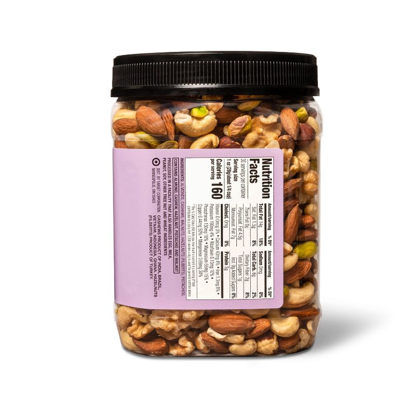 Unsalted Raw Mixed Nuts - 30oz - Good &#38; Gather&#8482;, 4 of 5