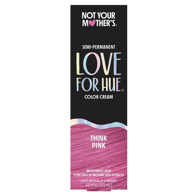 Not Your Mother&#39;s Love for Hue Semi-Permanent Hair Color Cream - Think Pink - 4.5 fl oz, 3 of 12