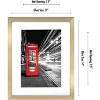 Americanflat Picture Frame with tempered shatter-resistant glass - Available in a variety of sizes and styles - 2 of 4