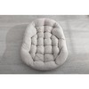 Lyngins Oversized Egg-Shaped Rattan Rocking Chair, Padded Cushion Rocker Recliner Chair Outdoor, Ergonomic Curved Design Reading Chair/Accent Chair - 3 of 4