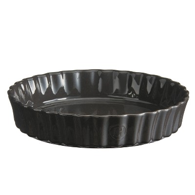Emile Henry 9.5 Inch Deep Tart Dish, Charcoal