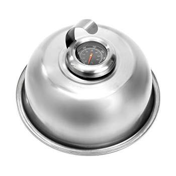 Yukon Glory Griddle Dome with Built in Thermometer, Stainless Steel 8-Inch Cover
