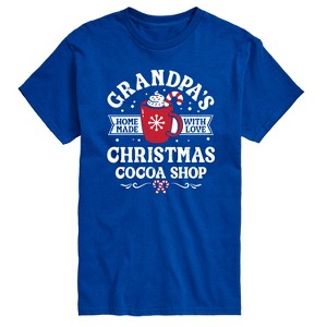 Men's - Instant Message - Grandpas Christmas Cocoa Shop Short Sleeve Graphic T-Shirt - 1 of 4
