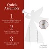 Best Choice Products 3ft Set of 2 Christmas Angel Yard Decorations w/ Weather-Resistant PVC, 4 Stakes - 4 of 4
