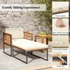 Tangkula 2pcs Outdoor Chaise Lounge Chair Acacia Wood Heavy Duty 1200 lbs Weight Capacity - 4 of 4