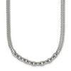 Chisel Stainless Steel Polished Two-Strand 18" Plus 2" Extension Necklace - 2 of 4