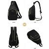 Sling Bag for Women, Sling Backpack Crossbody Bags Convertible, Small Diaper Bag - 2 of 4