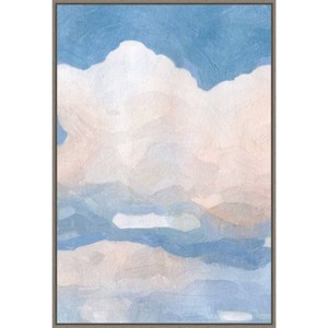 23" x 33" The Clouds II by Emma Caroline Framed Canvas Wall Art Print - Amanti Art: Modern Large Sky Artwork - 1 of 4