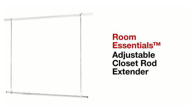 Adjustable Closet Rod Extender - Room Essentials&#8482;, 2 of 7, play video