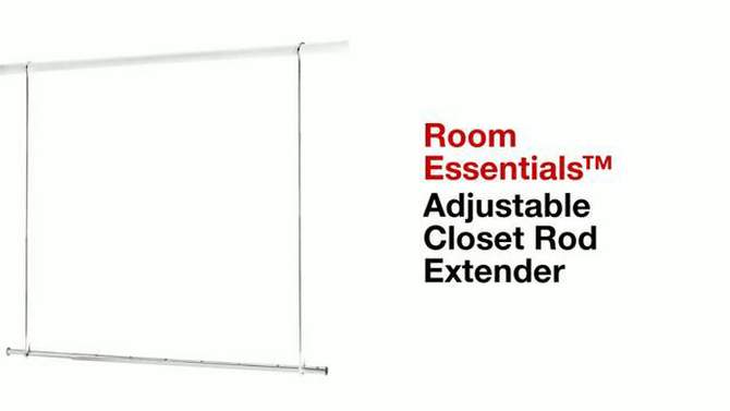 Adjustable Closet Rod Extender - Room Essentials&#8482;, 2 of 7, play video