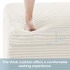 hyleory Corduroy Square Storage Ottoman with Lift Off Top - 4 of 4
