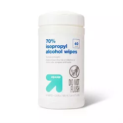 Isopropyl 70% Alcohol Wipes - 40ct - up & up™