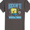 Men's - Spongebob Squarepants - Kickin It Since 1999 -Men's Short Sleeve Graphic T-Shirt Short Sleeve Graphic T-Shirt - 2 of 4