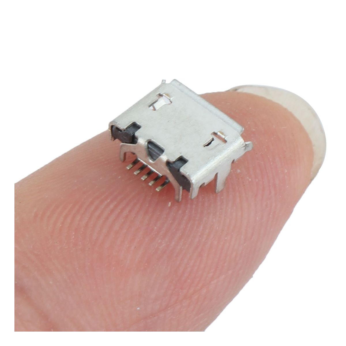 Unique Bargains Repair Parts Shielded Soldering One Port Micro USB Jack 10 Pcs - thumbnail 3