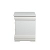 GlasFlength Nightstands Nightstand Modern Bedside Table Accent Bedside End Table with 2 Drawers for Bedroom Modern, White, 15"*21"*24" - 4 of 4