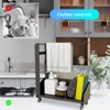 COZONY Large Capacity Kitchen Sink Organizer with Removable Towel Holder, Sponge Brush and Soap Tray for Cleaning Tools - 3 of 4