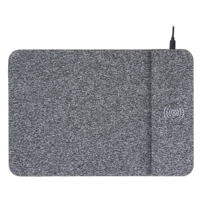Allsop PowerTrack Non-Skid Wireless Charging Mouse Pad Gray (32192)