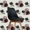Tempaper & Co.® x Novogratz Waverly House Removable Peel and Stick Wallpaper, Pink and Black, 28 sq ft: Vinyl, Self-Adhesive, Washable - 3 of 4