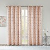 Total Blackout Metallic Print Grommet Top Curtain Panel(Only 1 Pc Panel) - 3 of 4