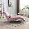 KTMBDW Chaise Lounge Indoor Button-Tufted Upholstered Sofa Recliner Lounge Chair for Living Room Bedroom Velvet - 4 of 4