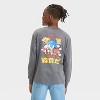 Boys' Long Sleeve Sonic and Friends Graphic T-Shirt - art class™ Gray - image 3 of 4