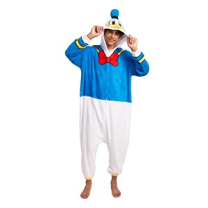 Disney Donald Duck Adult Long Sleeve Hooded Kirgumi Onesie Costume Cosplay Suit - 1 of 4