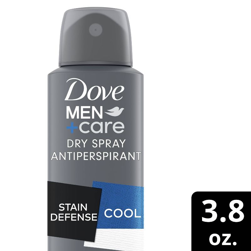 Dove Men+Care 72-Hour Stain Defense Dry Spray Antiperspirant &#38; Deodorant - Cool - 3.8oz, 1 of 8