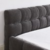 CAVINAS Queen Size Chenille Fabric Bed Frame with Thick Fabric, Upholstered Grounded Platform Bed with Headboard and Solid Frame - 3 of 4
