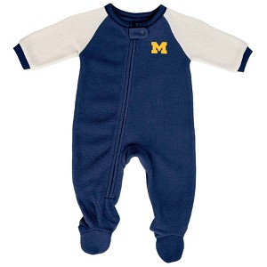 NCAA Michigan Wolverines Infant Boys' Blanket Sleeper - 1 of 3