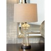 360 Lighting Dalia 27" Tall Traditional Table Lamp Champagne Glass Single Living Room Bedroom Bedside Nightstand House Office Home Reading Kitchen - 2 of 4