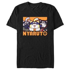 Men's Naruto Nyaruto Trio Logo T-Shirt - 1 of 4
