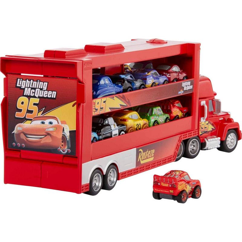 Disney Pixar Cars Mini Racers Mack Transporter, 6 of 12