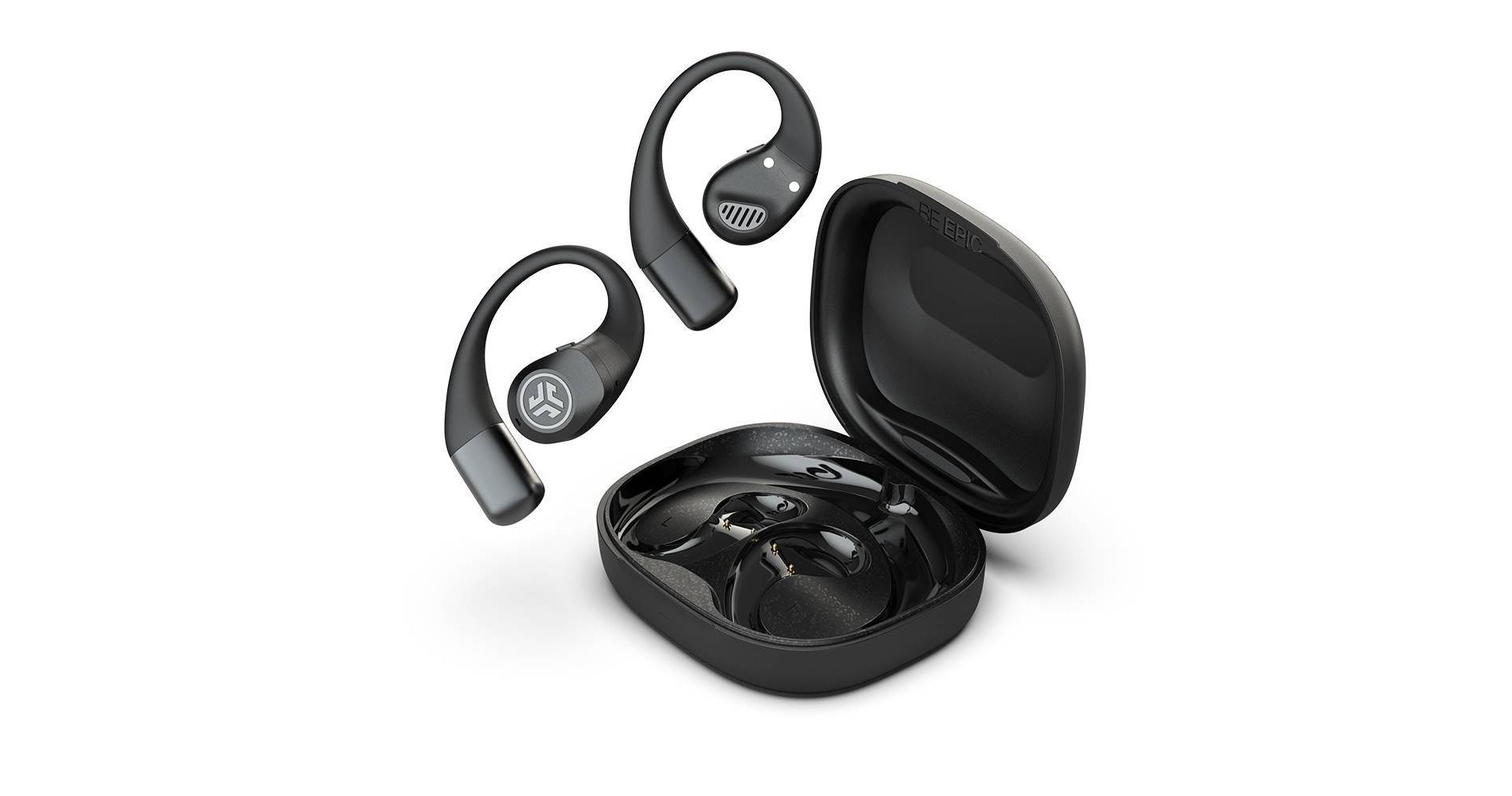 JLab Epic Open Sport True Wireless Earbuds- Black