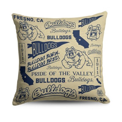 NCAA Fresno State Bulldogs Mapping Woven Pillow