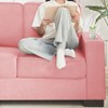 NicBex 83.86 Inch Modern Snowfleece Couch,3-Seater Sofa with 2 Cup Holders for Living Room,Bedroom,Office,Apartment - 4 of 4