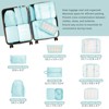 FONTOI Hardshell Luggage Set with 360掳 Spinner Wheels, Travel Suitcases with 8 Packing Cube for Women/Men Carry-On & Check-In, Blue, 11.2"*29.1"*18.3" - 4 of 4