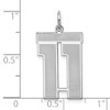 Black Bow Jewelry Sterling Silver, Jersey Collection, Large Number 11 Pendant - 4 of 4