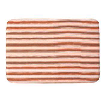 Ninola Design Marker Striped Memory Foam Bath Mat Red - Deny Designs